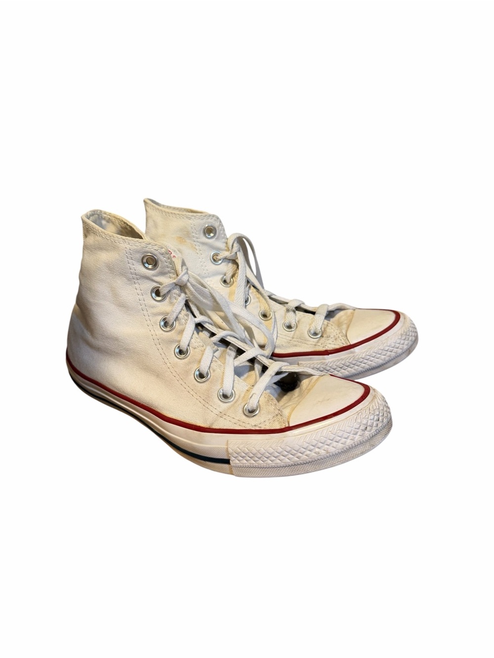 White Converse Chuck Taylor All Star high top sneakers size 7.5